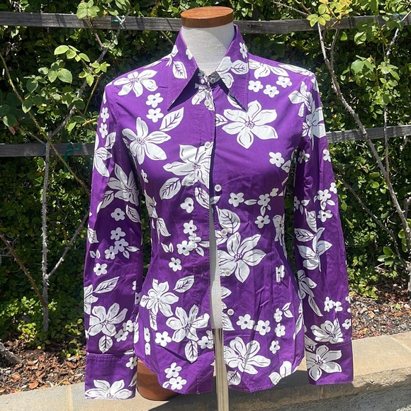 Miu Miu 2003 Y2K Hawaiian button down top - Picture 5 of 10